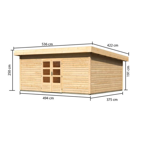 Norden model 6 i ubehandlet p 18,5m2