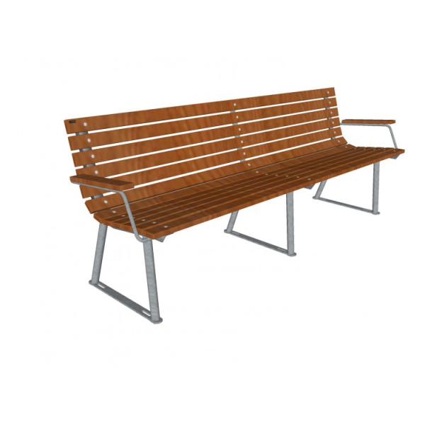 Jessing Listebnk med armln 200cm