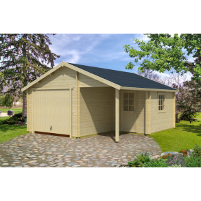 Nibe enkelt garage p 22m2 med vippeport