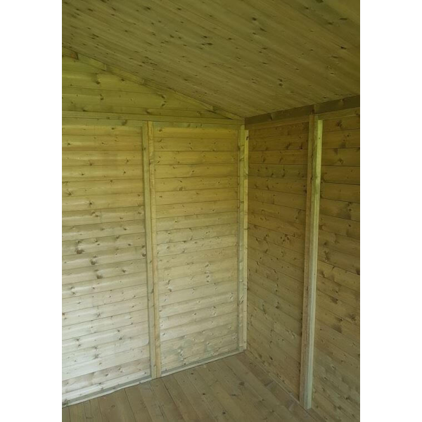 Hjemsted Premium 30x30 redskabsskur i trykimprgneret tr p 9m2