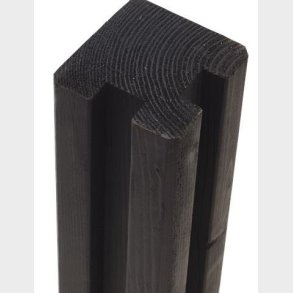 Hjrnestolpe i sortmalet 9x9x267cm