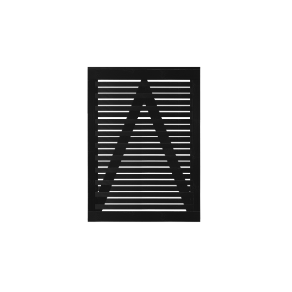 Osaka enkeltlge i sort 100x136cm (BxH)