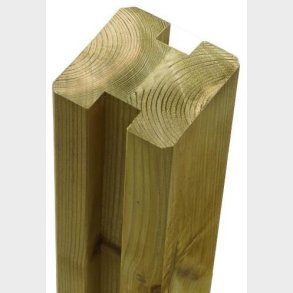 Omlimet H-stolpe i trykimprgneret til glas 9x9x267cm