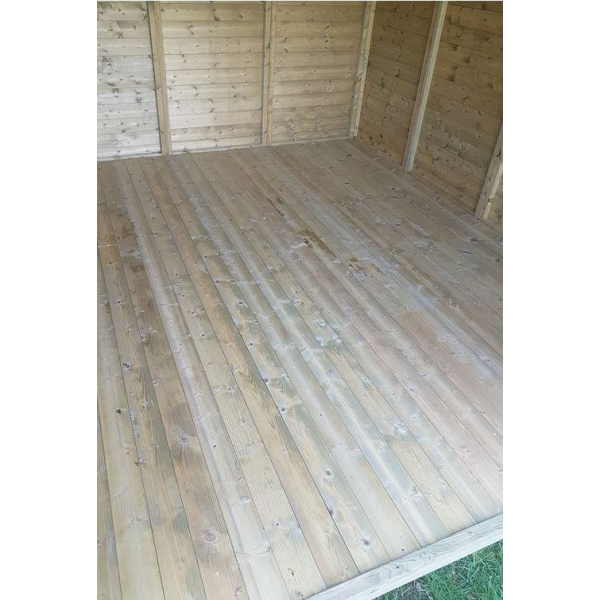 Hjemsted Premium 30x30 redskabsskur i trykimprgneret tr p 9m2