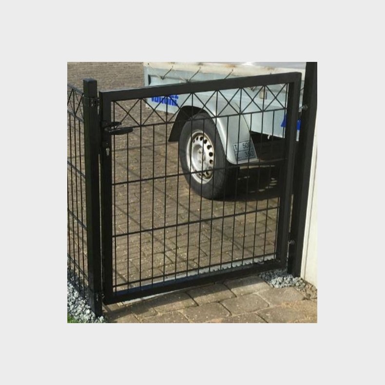 Sort panellge med X 100x80cm - model Gilleleje