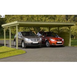 Bravo carporte med fladt tag