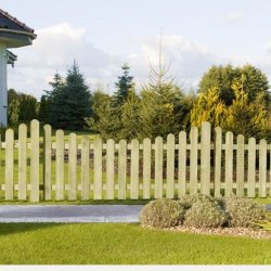 Skagen stakit bue nedad 180x80/65cm (BxH)