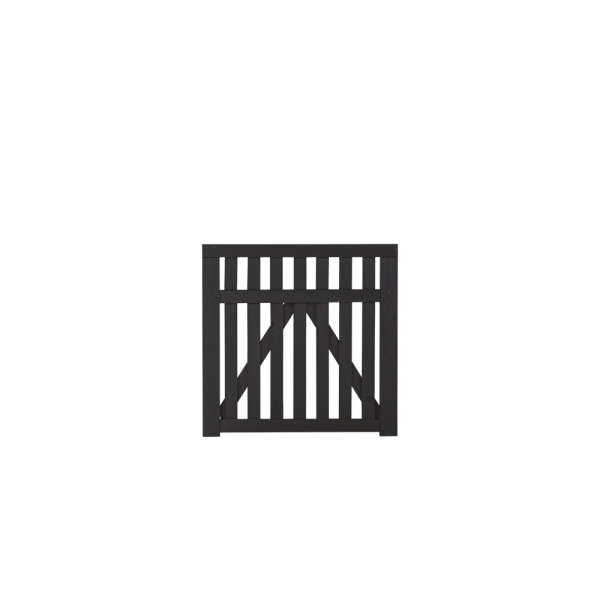 Country enkeltlåge i sort 100x98cm (BxH)