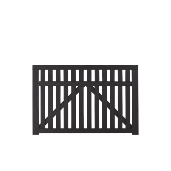 Country enkeltlåge i sort 150x98cm (BxH)