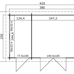 Valby redskabsskur i ubehandlet p 9,15m2