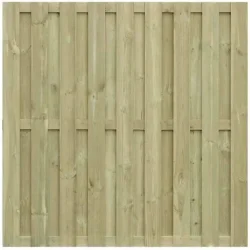 Bronzeklasse: Plankevrk model Agerskov LODRET SAMLET inkl. trstolper og tilbehr