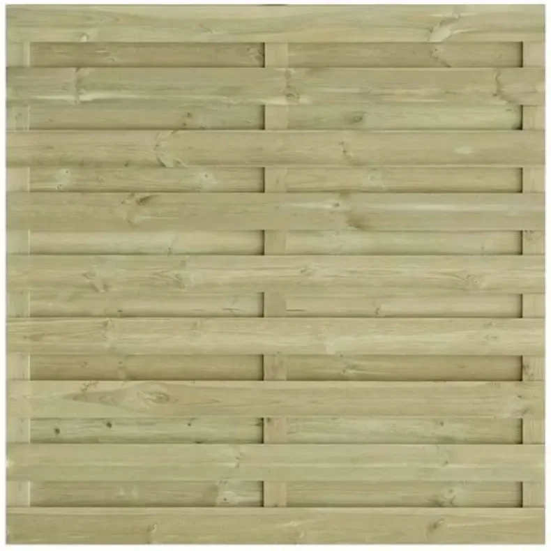 Vandret plankevrk i grnt trykimprgneret tr af model Agerskov - Bronzeklasse