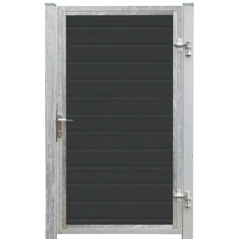 Alaska enkeltlge i komposit inkl. stolper 97cm i bredden x den valgte hjde