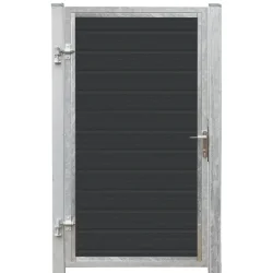 Alaska enkeltlge i komposit inkl. stolper 97cm i bredden x den valgte hjde