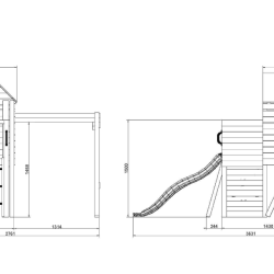 Bibalu leget�rn trykimpr�gneret med gr�n rutsjebane