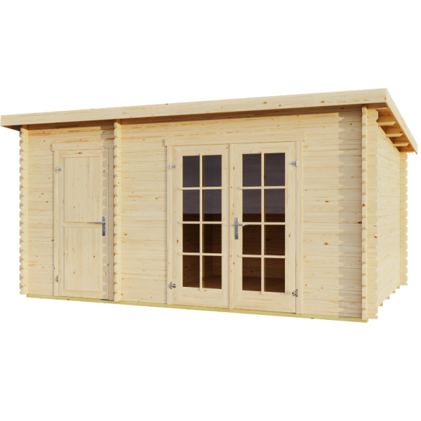 Guldborg redskabsskur i ubehandlet tr p 8,9m2