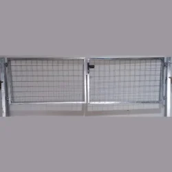 Dobbeltlge til rionethegn model Billund galvaniseret 300x90cm (BxH) inkl. stolper
