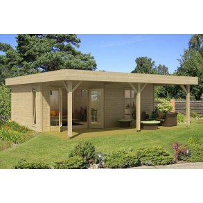 Bredebro model 1 havehus / anneks med terrasse i ubehandlet p 27m2 + 8,75m2
