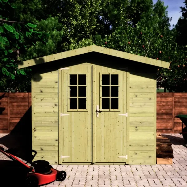 Redskabsskur i elementer &#150; model Br&uuml;gge 4,8 m&sup2; - Slvklasse