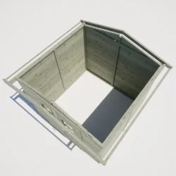 Redskabsskur i elementer &#150; model Br&uuml;gge 4,8 m&sup2; - Slvklasse