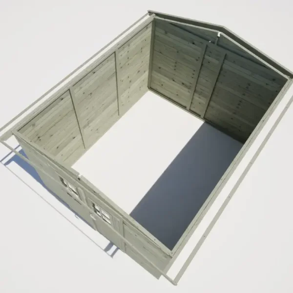 Slvklasse: Redskabsskur i elementer &#150; model Br&uuml;gge 8,5 m&sup2;