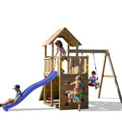 Caroline model 3 legetårn trykimprægneret