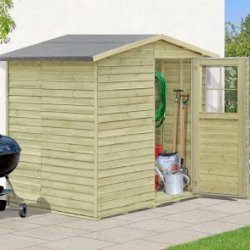 Skade: Dortmund budget redskabsskur p 2,61m2 - Outlet (OBS: Ls beskrivelse vedr. fejl og mangler)