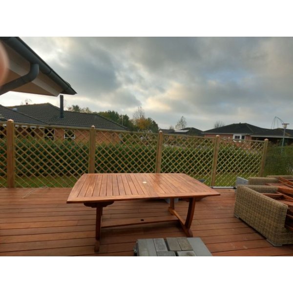 Palma hegn lige 180x180cm (BxH) 7x7cm masker