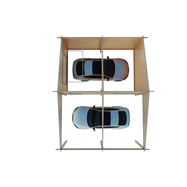 Dobbeltcarport med saddeltag � model �Finley� 578x840 cm inkl. redskabsrum