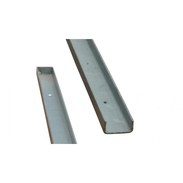 Galv. U-skinne til 4cm tykke betonplader 30cm