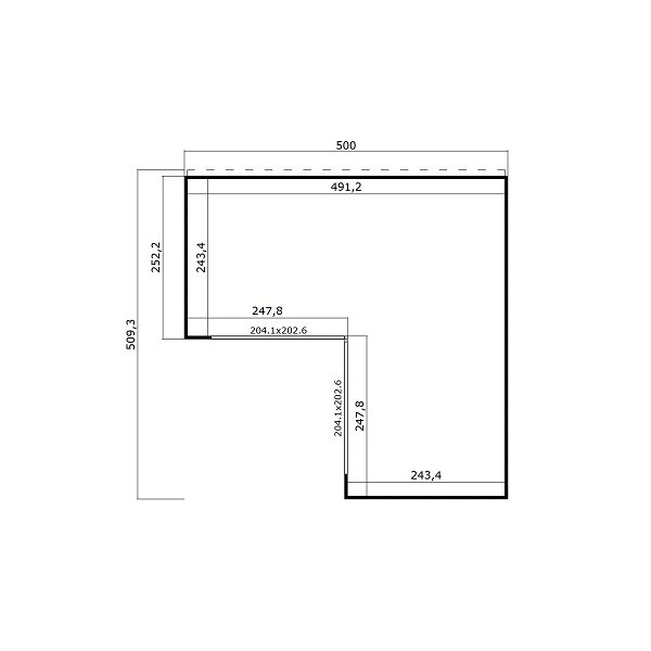 Hjemsted Eksklusiv anneks/havehus model 4.1 i ubehandlet p 17,9m2