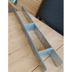 H-stolpefod til 90x90mm varmgalvaniseret