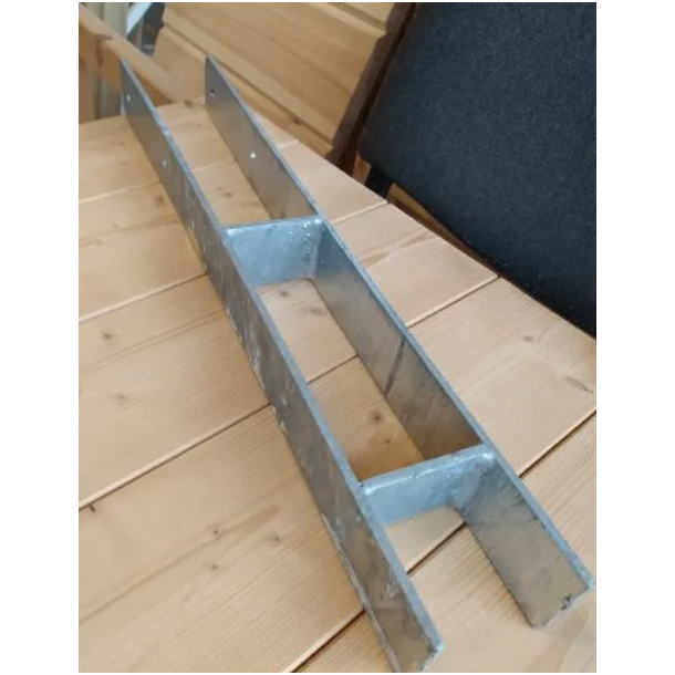 H-stolpefod til 90x90mm varmgalvaniseret