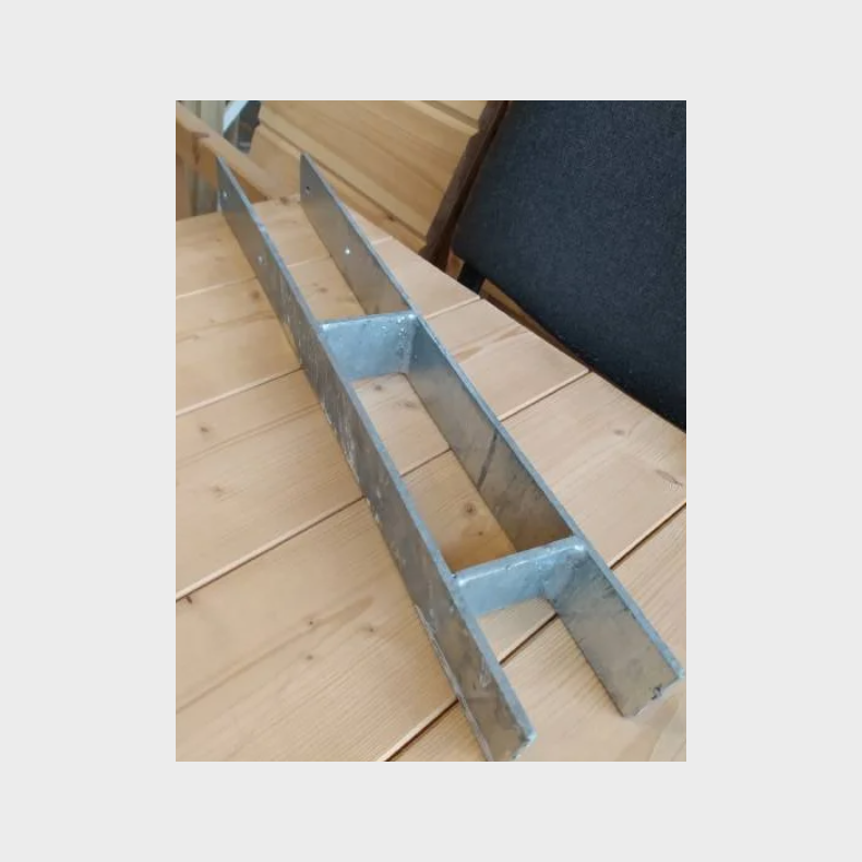 H-stolpefod til 90x90mm varmgalvaniseret