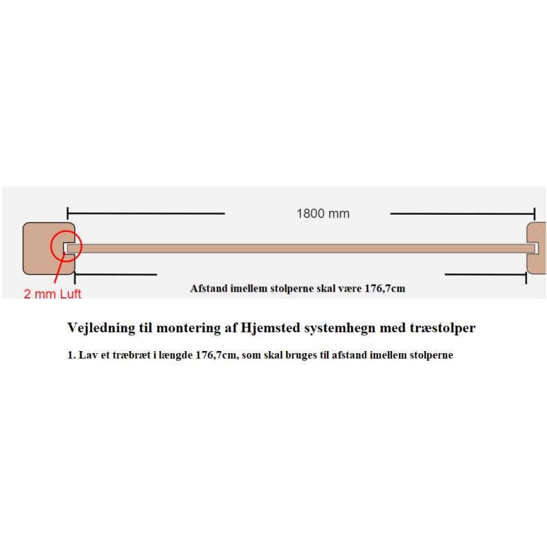 Plank profilbrt i brun trykimprgneret 20x120x1800mm - model Hjemsted