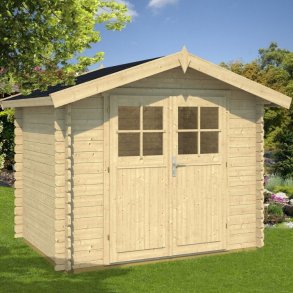 Hjortlund redskabsskur p 4,1m2 i ubehandlet tr