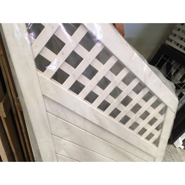 Lugano hegn hvid med espalier 90x180/90cm - Outlet