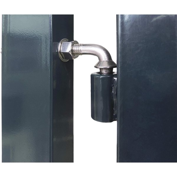 Lge til panelhegn model Viby i galvaniseret 100x95cm (BxH) inkl. stolper