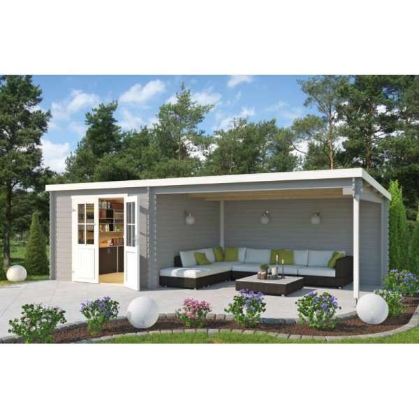 Redskabsskur model Sebbelev 7,8 m&sup2; + udhng 10,76 m&sup2; - Guldklasse