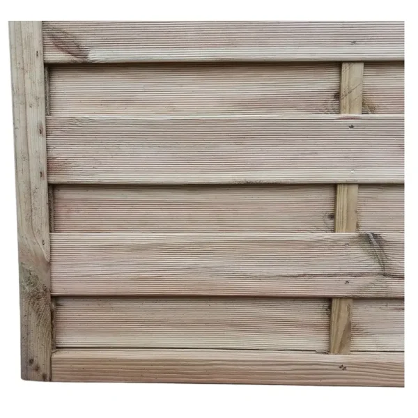 Lamelhegn 180 x 180/160cm med bue  model Kampen inkl. trstolper 