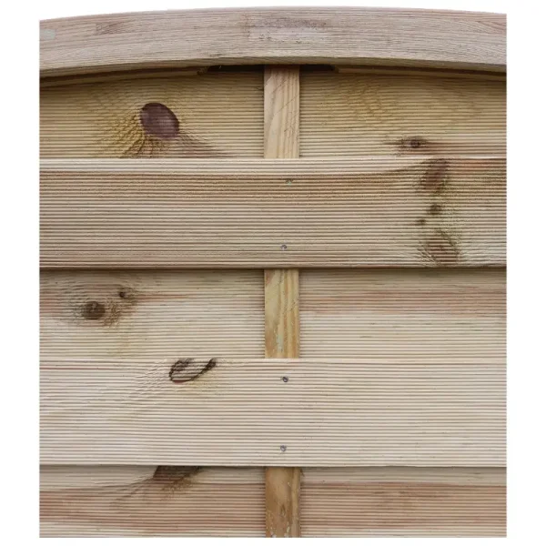 Lamelhegn 180 x 180/160cm med bue  model Kampen inkl. trstolper 