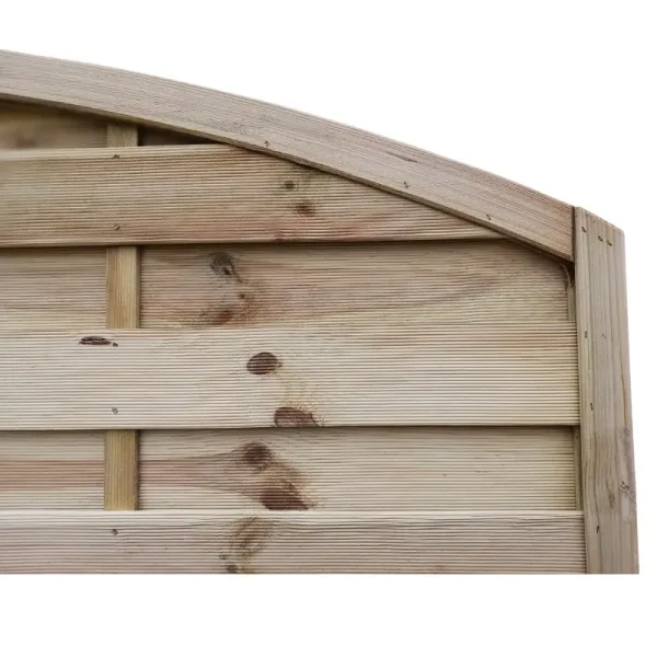 Lamelhegn 180 x 180/160cm med bue  model Kampen inkl. trstolper 