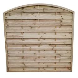 Lamelhegn 180 x 180/160cm med bue  model Kampen inkl. trstolper 