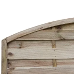 Lamelhegn 180 x 180/160cm med bue  model Kampen inkl. trstolper 