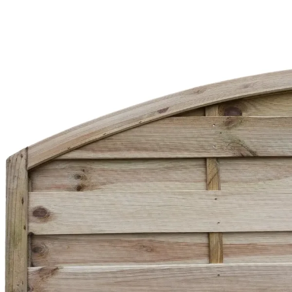 Lamelhegn 180 x 180/160cm med bue  model Kampen inkl. trstolper 