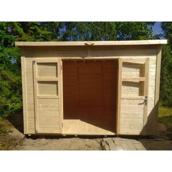 Karup model 2 redskabsskur umalet p 9,7m2