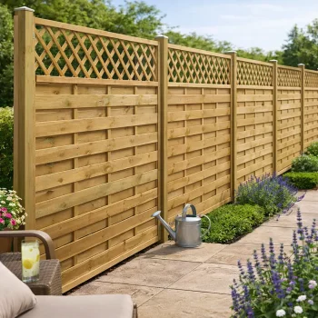 Lamelhegn med espalier -  model Toftlund  - S�lvklasse