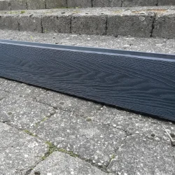 Milano kompositbrt i sort 180x16x2cm (LxHxT)