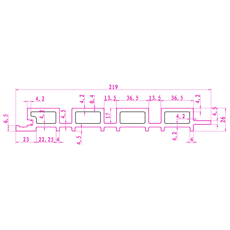 Kompositbekldning 26x219x2900mm Lefkas eksklusive vgpaneler til facader