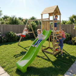 MaxPlay 2.2 leget�rn med to gynges�der, rutsjebane og klatrev�g